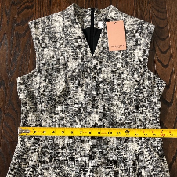 M.M. LAFLEUR Women’s 10 The Aditi Dress in Crackle Black/White -Knee Length- NWT - Picture 8 of 13